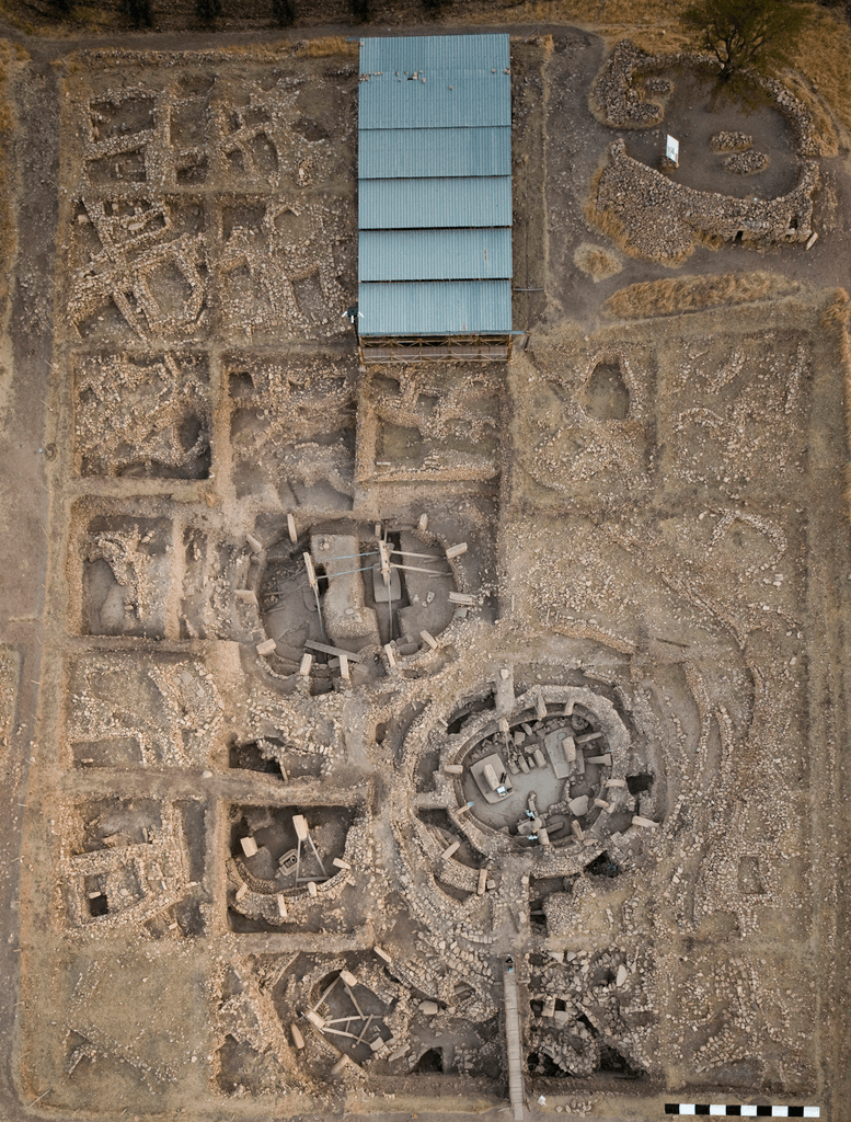 Aerial view of the Göbekli Tepe excation area